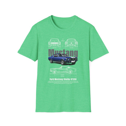 Ford Mustang Shelby GT350 Unisex Softstyle T-Shirt - Car Lovers Tee - CreativeRino