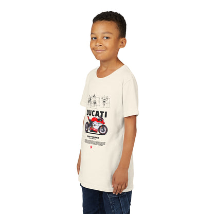 Ducati Panigale Youth Short Sleeve Tee - Perfect T-shirt for Young Moto Enthusiasts - CreativeRino