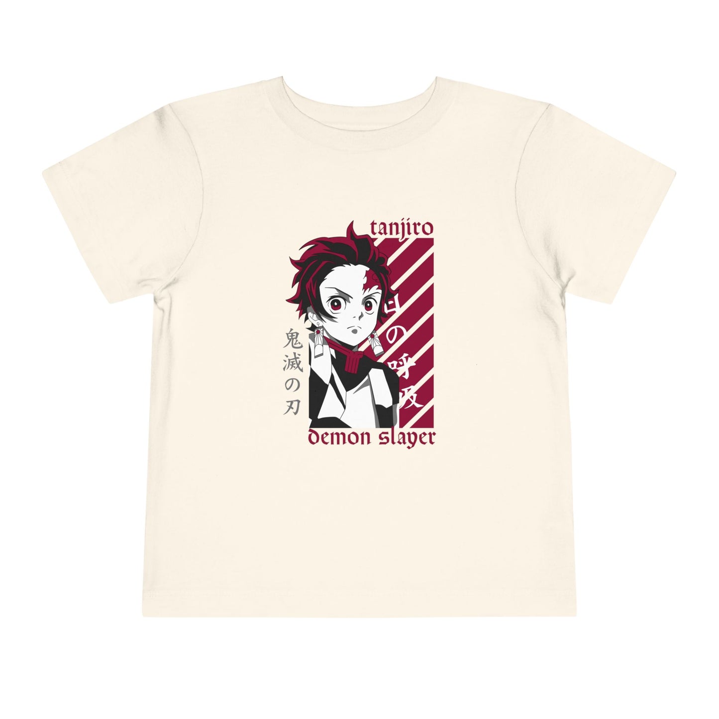 Toddler Demon Slayer Tee - Tanjiro Short Sleeve Anime T-shirt for Kids - CreativeRino