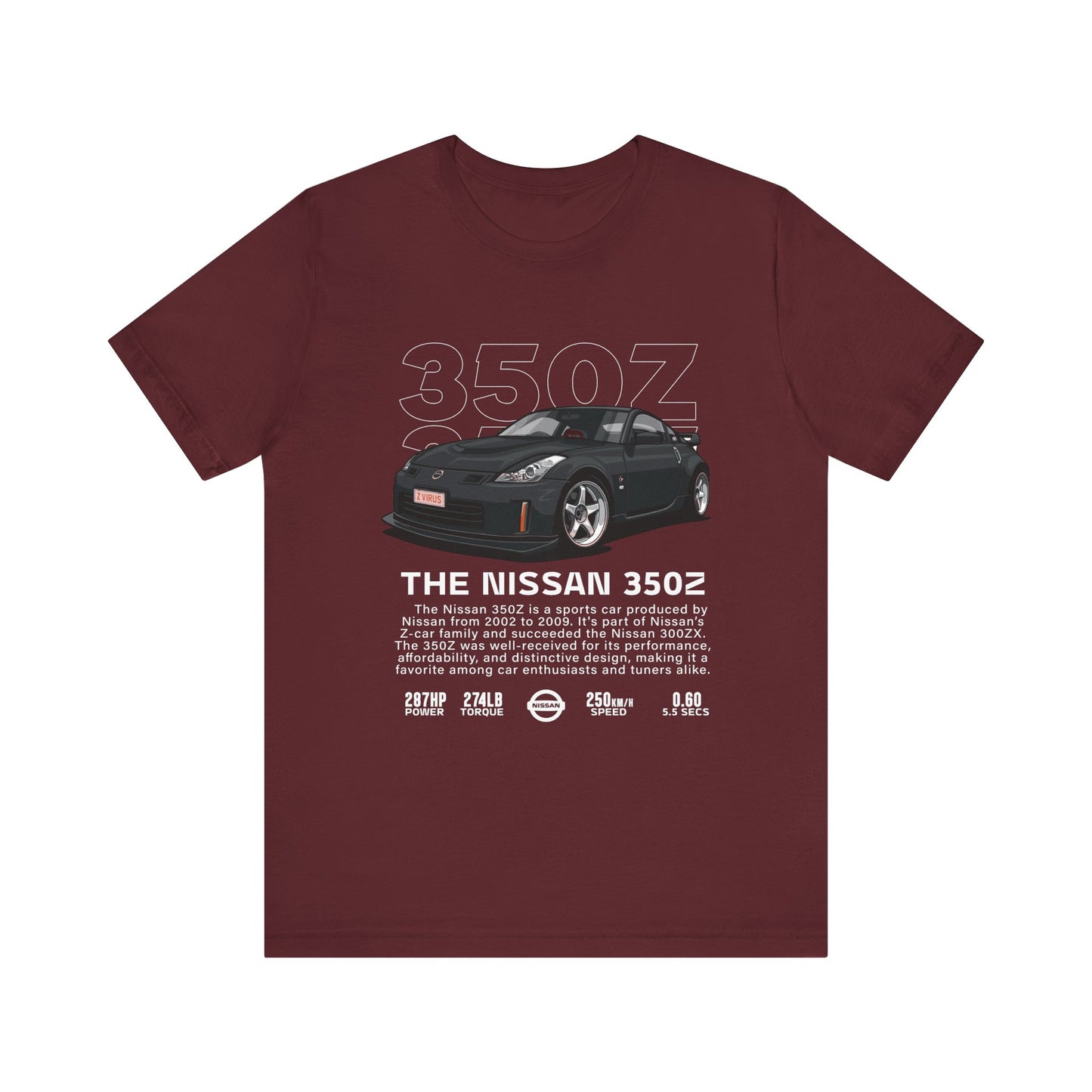 Nissan 350Z Unisex Tee – Perfect for Car Enthusiasts and Motoring Events - CreativeRino