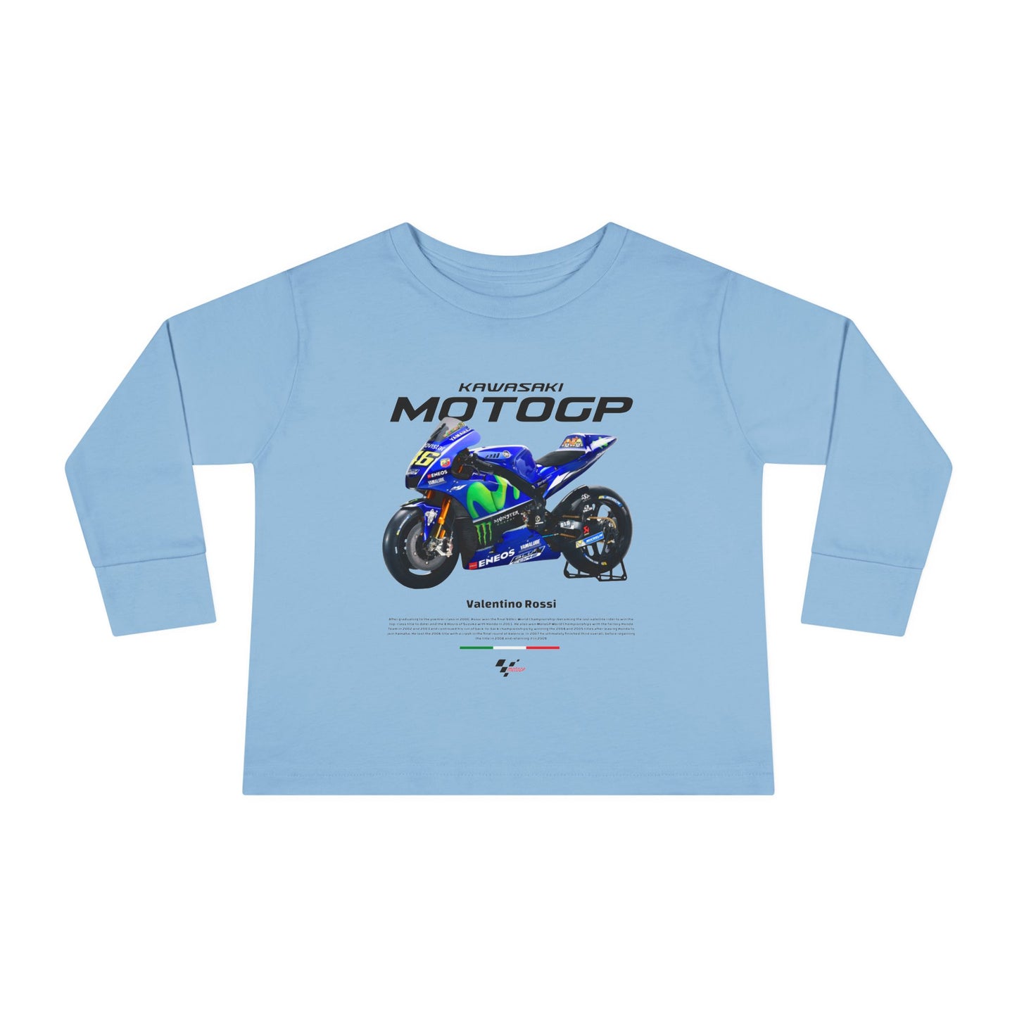Toddler Long Sleeve MotoGP Racing Tee - Valentino Rossi Design - CreativeRino