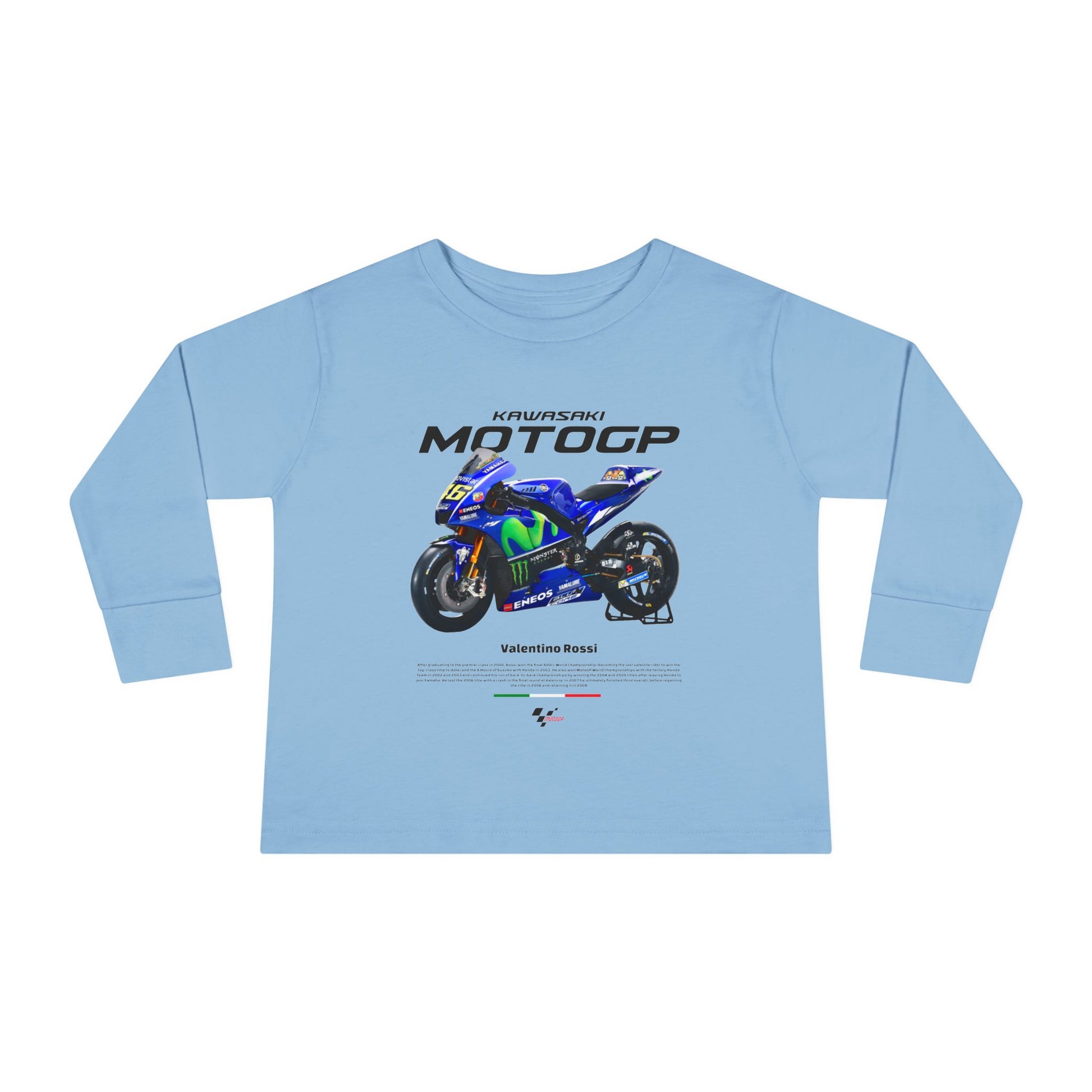 Toddler Long Sleeve MotoGP Racing Tee - Valentino Rossi Design - CreativeRino