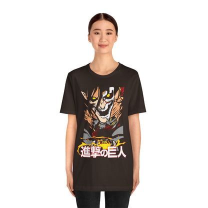 Attack on Titan Unisex Jersey Tee - Epic Anime Graphic T-Shirt - CreativeRino
