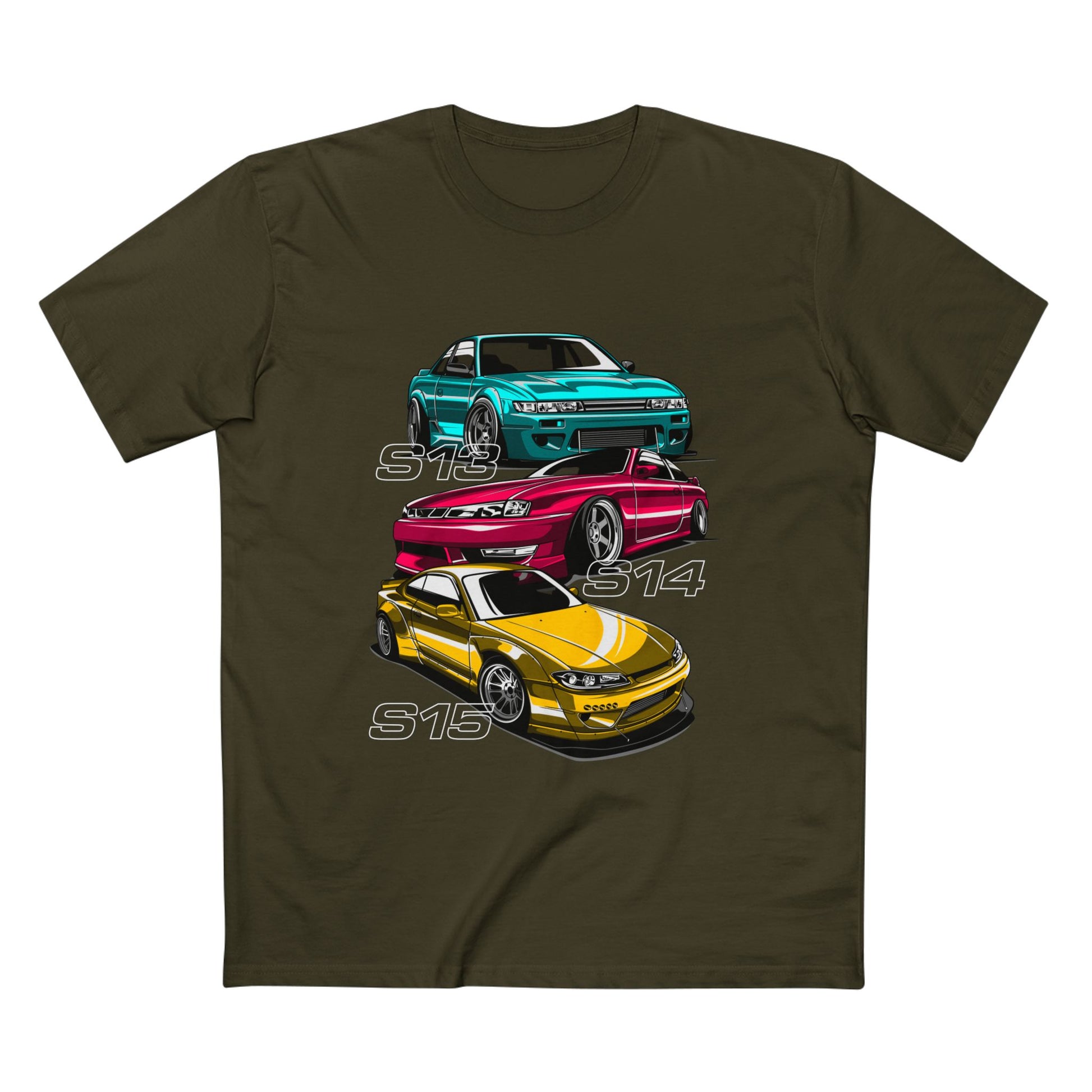 Classic Car Enthusiast Tee - S13, S14, S15 Car T-shirt Designs - CreativeRino