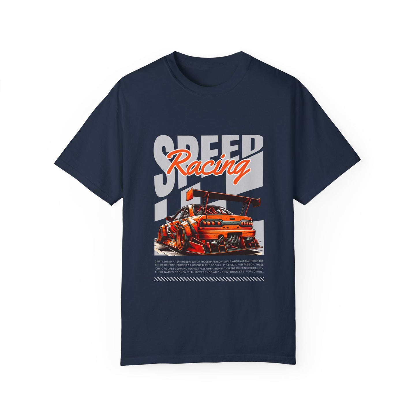 Speed Racing Unisex Garment-Dyed T-Shirt | Perfect for Motorsports Enthusiasts - CreativeRino