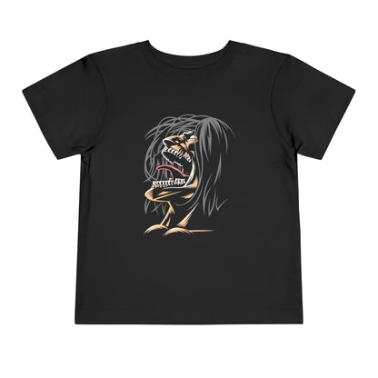 Anime Toddler Short Sleeve Tee - Attack on Titan Graphic T-shirt for Kids - CreativeRino