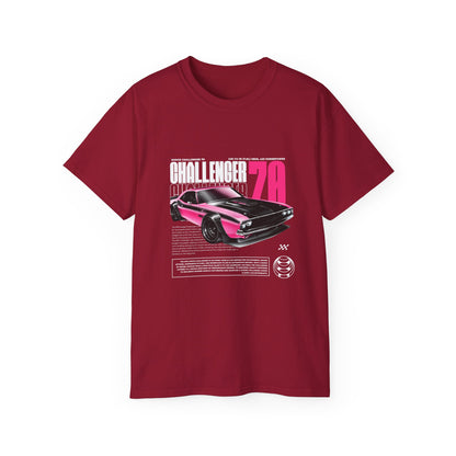 Vintage Challenger 70 Unisex Ultra Cotton Tee - Classic Muscle Car Shirt - CreativeRino