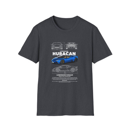 Lamborghini Huracan Unisex Softstyle T-Shirt - Perfect Gift for Car Enthusiasts - CreativeRino