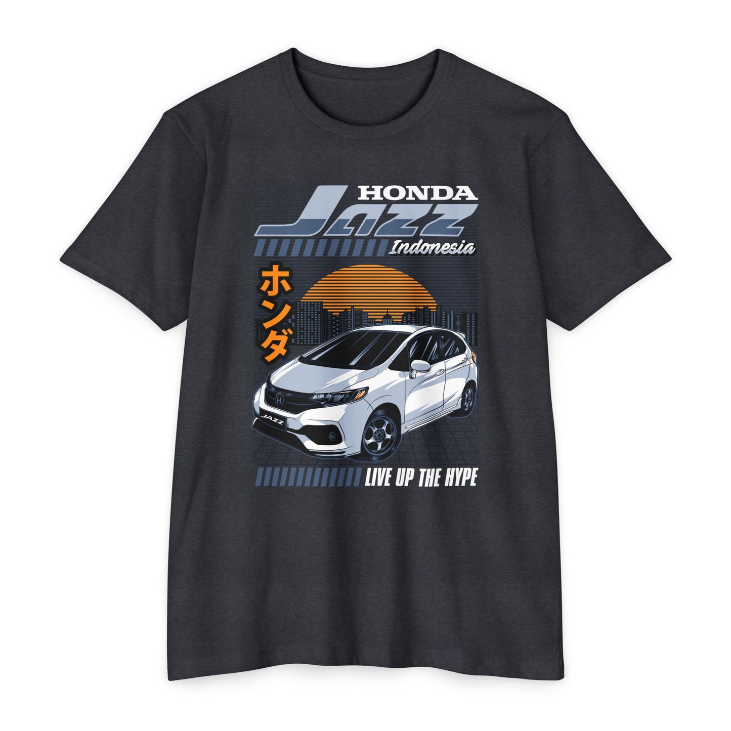 Honda Jazz Graphic Tee - Live Up the Hype - CreativeRino