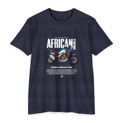 Honda African Twin Unisex T-Shirt - Power of Dreams Motorcycle Tee - CreativeRino