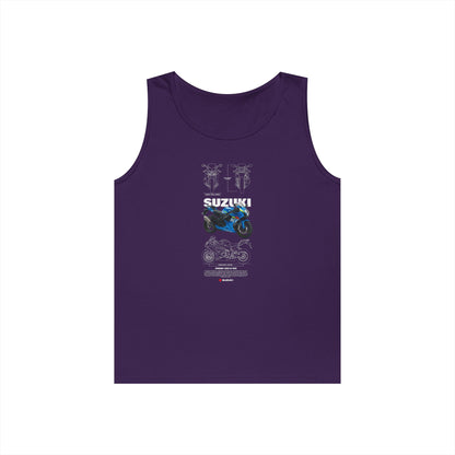 Suzuki GSX-R 600 Motorcycle Tank Top - Unisex Heavy Cotton - CreativeRino