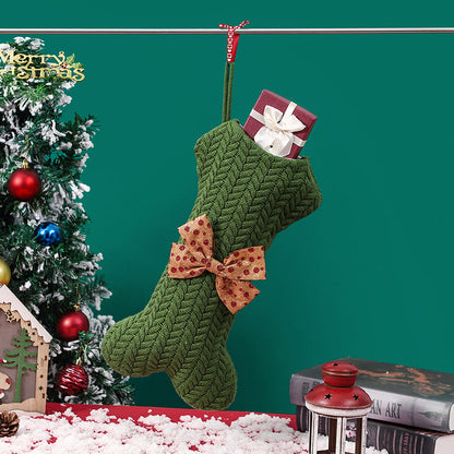 Knitted Christmas Socks | Cozy Yarn Ornaments & Gift Bags Holiday Decor eprolo