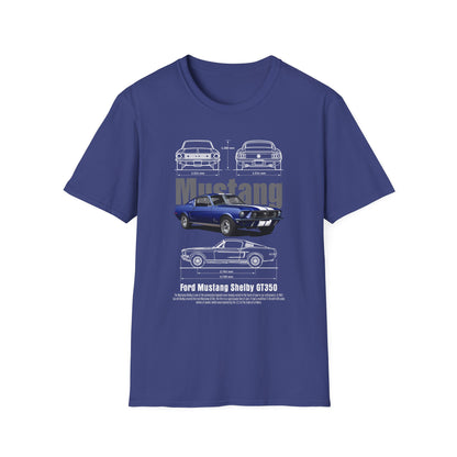 Ford Mustang Shelby GT350 Unisex Softstyle T-Shirt - Car Lovers Tee - CreativeRino