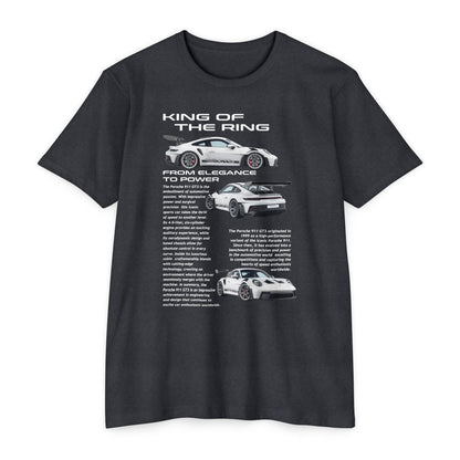 King of the Ring: Porsche Race Car Unisex CVC Jersey T-Shirt - CreativeRino