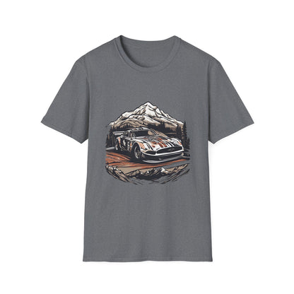 Vintage Rally Car Adventure Unisex T-Shirt - CreativeRino