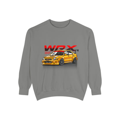 Gold Subaru WRX STI Car Unisex Sweatshirt | Car Enthusiast Apparel | Perfect for Gifts - CreativeRino