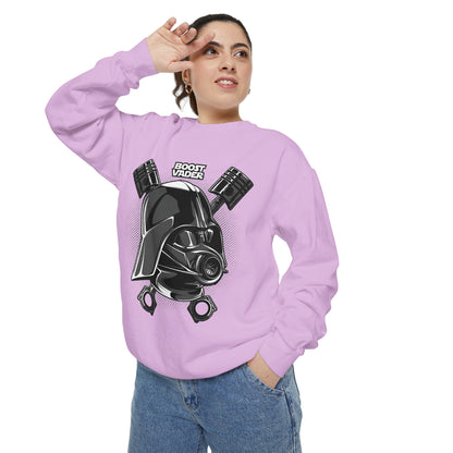 Boost Vader Unisex Garment-Dyed Sweatshirt - Cool, Comfortable, and Stylish - CreativeRino