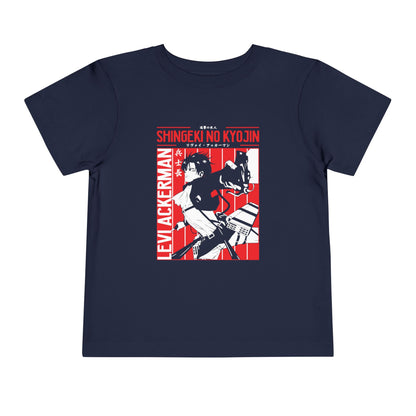 Attack on Titan Toddler Short Sleeve Tee - Shingeki no Kyojin Levi Ackerman Graphic T-shirt - CreativeRino