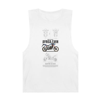 Africa Twin Unisex Tank Top - Motorcycle Graphic T-shirt - CreativeRino