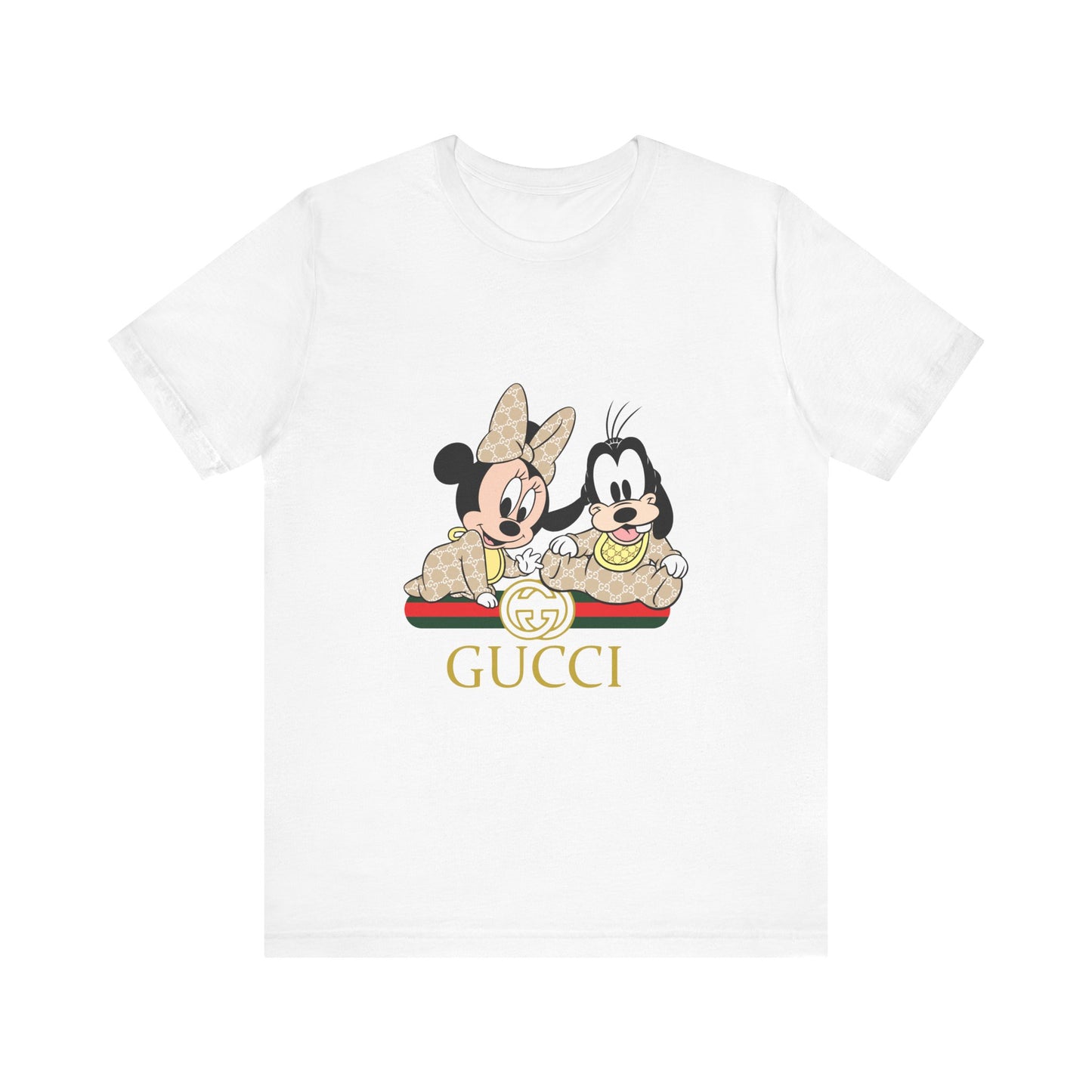 Mickey & Goofy Gucci Inspired Tee - Unisex Jersey Short Sleeve T-shirt - CreativeRino