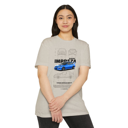 Subaru Impreza WRX STI Graphic Tee - Unisex CVC Jersey T-Shirt for Car Lovers - CreativeRino