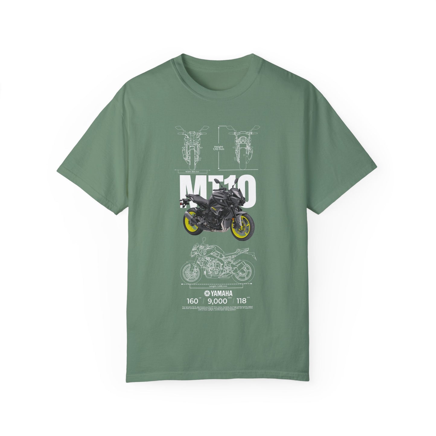 Yamaha MT-10 Unisex Motorcycle Graphic T-Shirt - Perfect for Bike Enthusiasts - CreativeRino