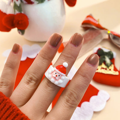 Handmade Christmas Resin Ring Series | Cute Festive Jewelry & Novelty Gift