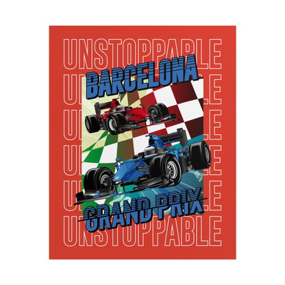 Barcelona Grand Prix Racing Rolled Poster - Unstoppable Energy Poster for Car Enthusiasts - CreativeRino