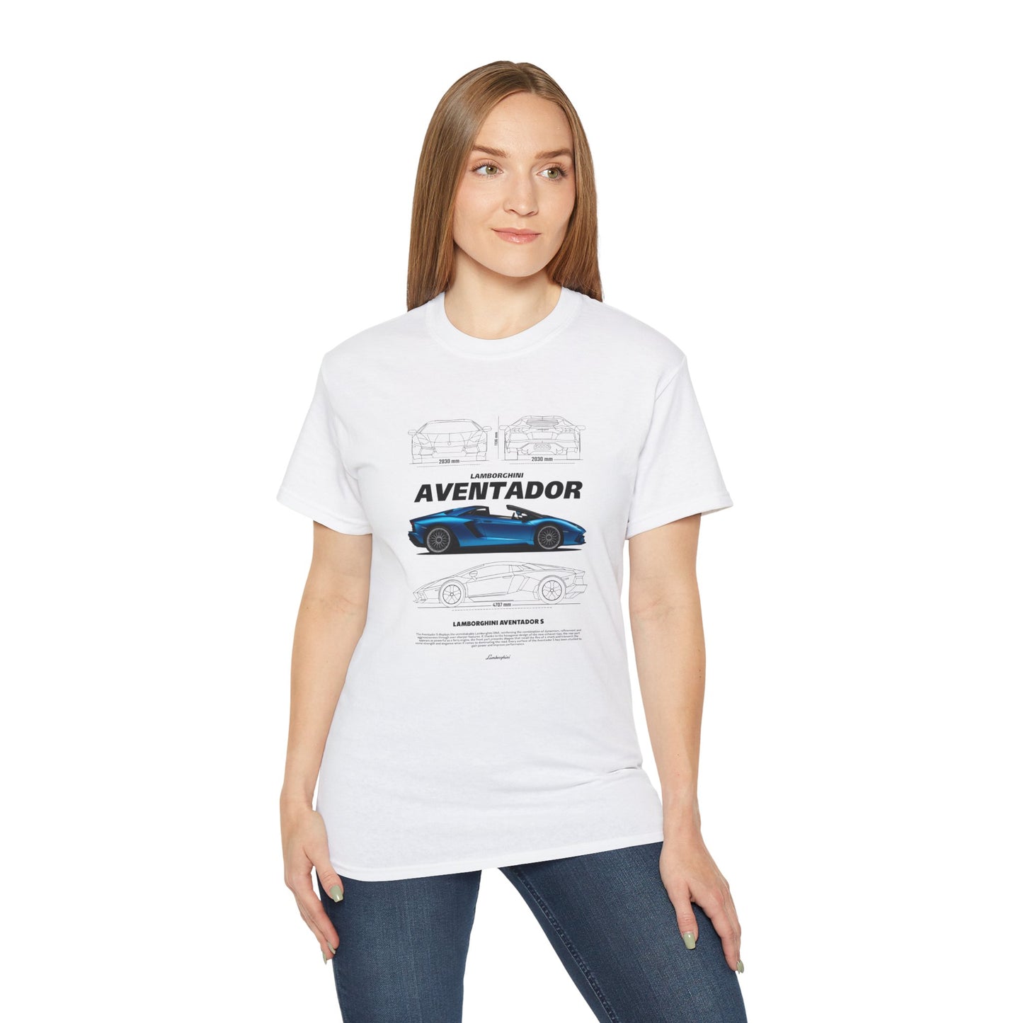 Aventador Sports Car Unisex Ultra Cotton Tee | Car T-shirt - CreativeRino