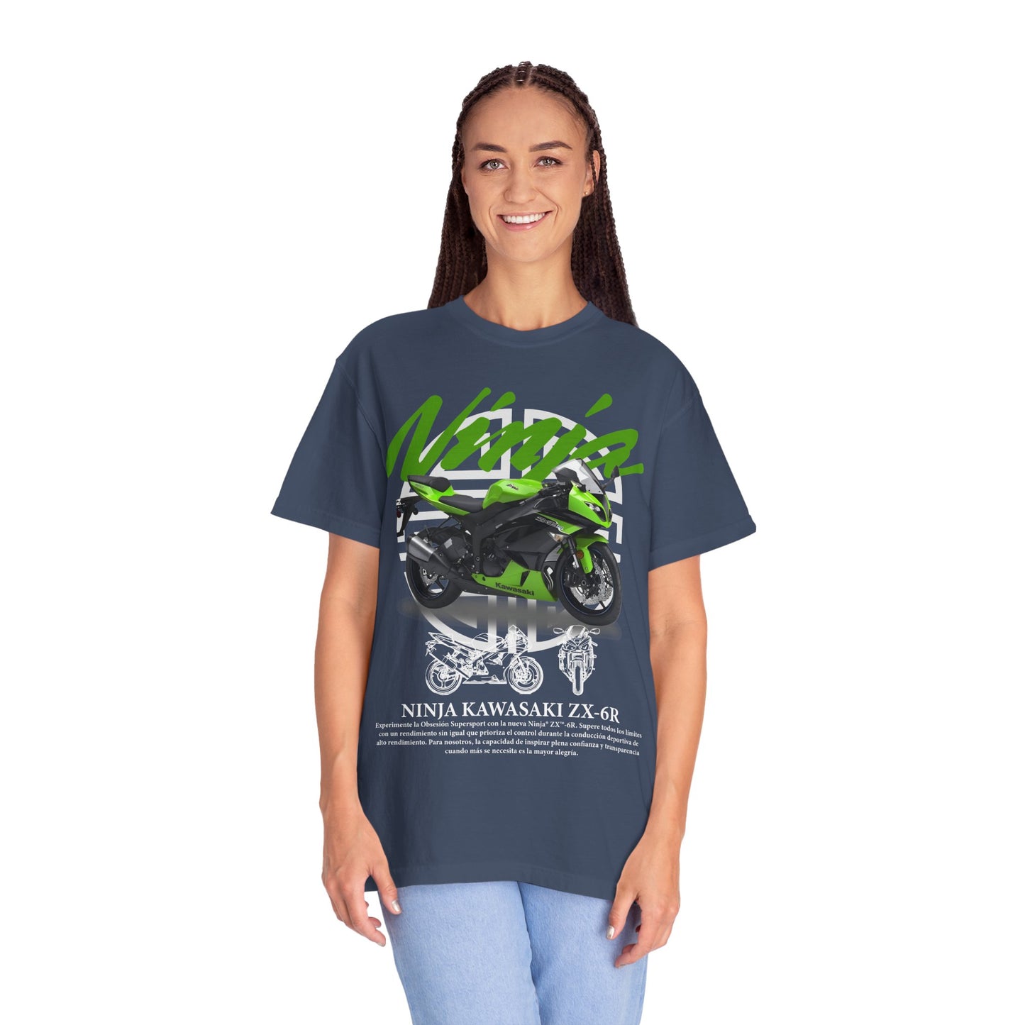 Ninja Kawasaki Z X-6R Unisex T-Shirt - Perfect for Motorcycle Enthusiasts - CreativeRino