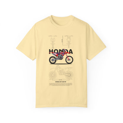 Honda CRF 300 RX Motorcycle Unisex T-Shirt | Garment-Dyed Vintage Tee - CreativeRino