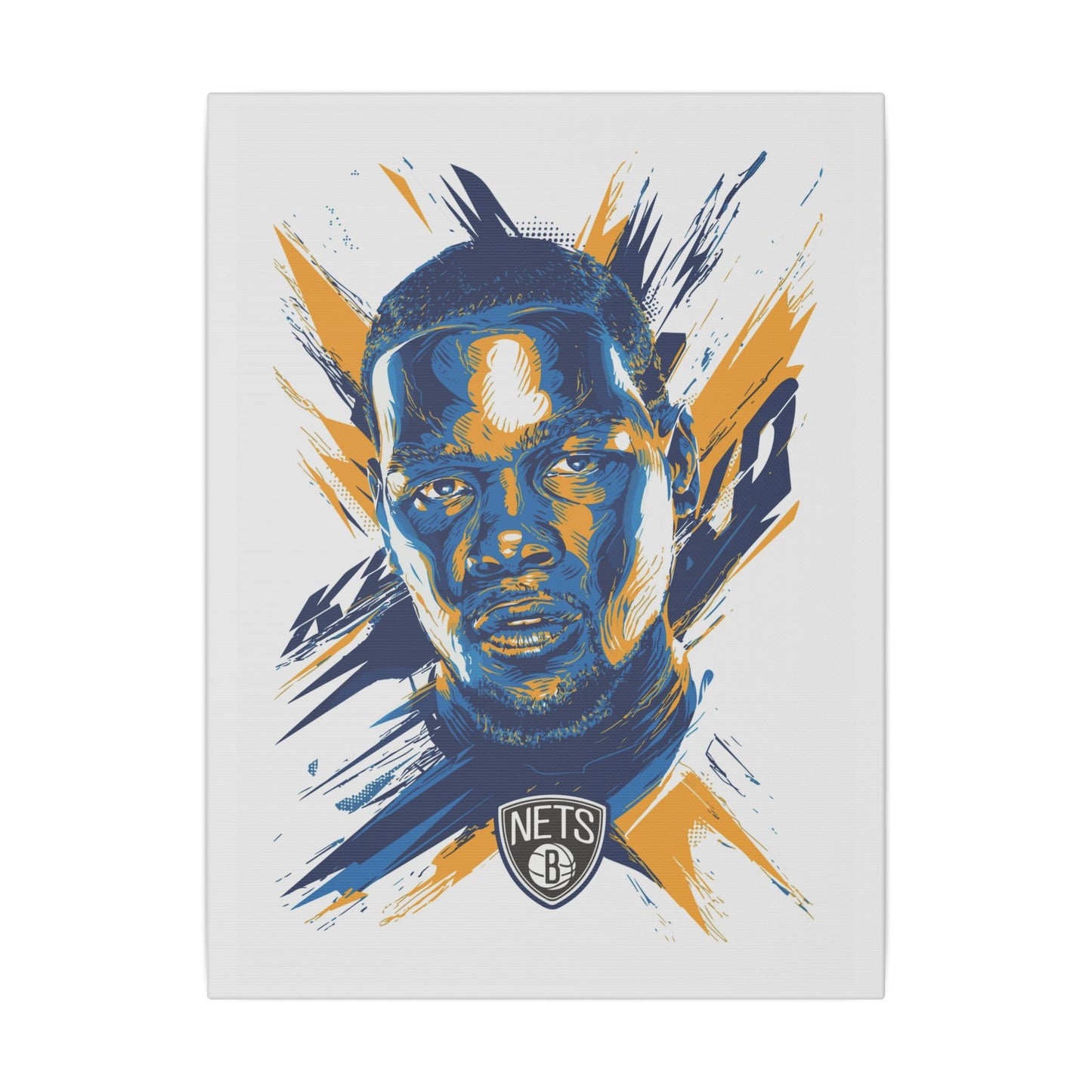 Brooklyn Nets Player Art Canvas - Kevin Durant Wall Decor - CreativeRino