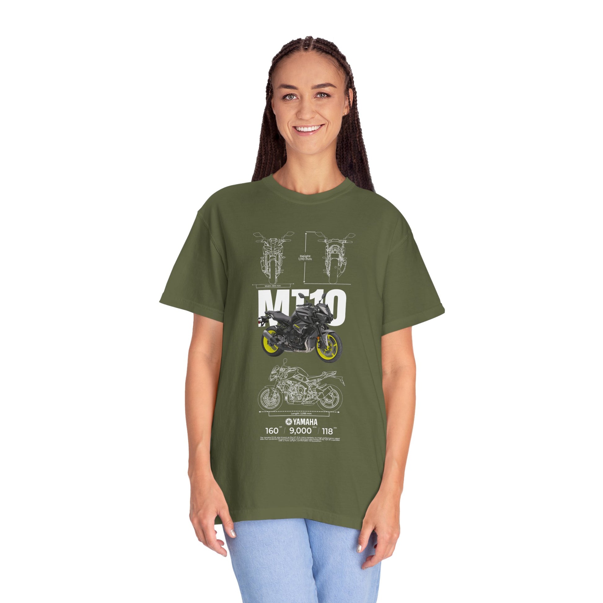 Yamaha MT-10 Unisex Motorcycle Graphic T-Shirt - Perfect for Bike Enthusiasts - CreativeRino