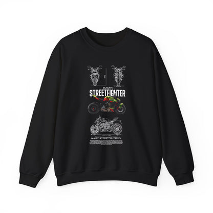Ducati Streetfighter v3 Unisex Sweatshirt | Cool Motorcycle Apparel - CreativeRino