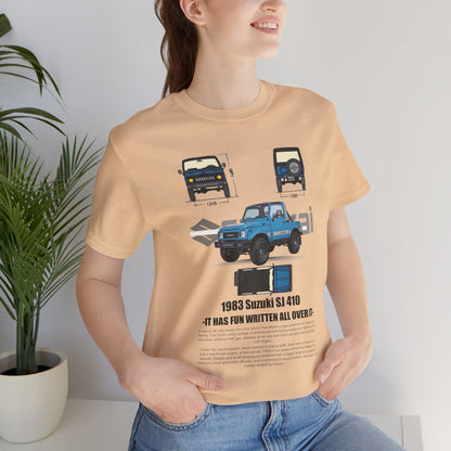 Vintage Suzuki 1983 Graphic Tee - Unisex Short Sleeve T-Shirt - CreativeRino