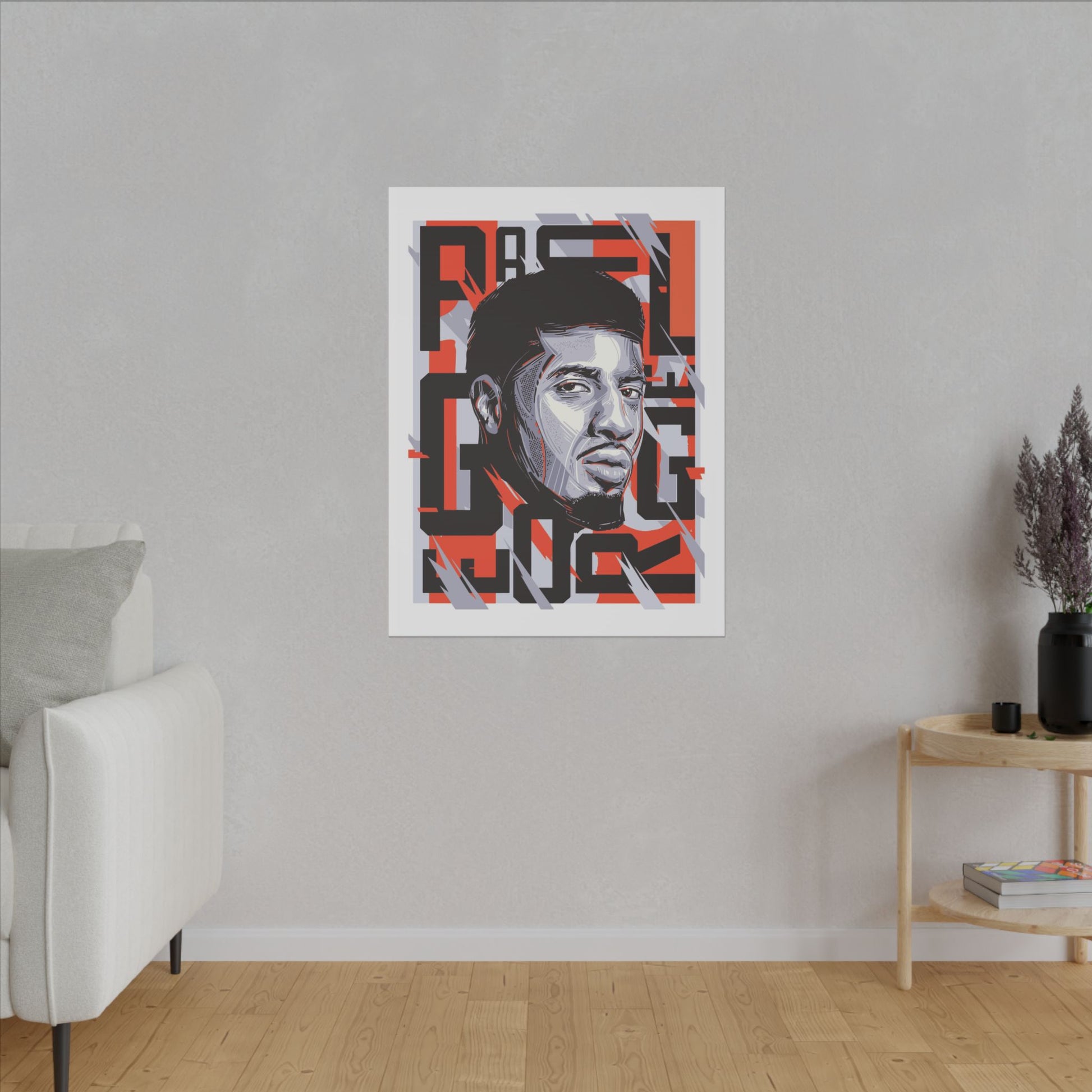 Paul George Wall Art | Matte Canvas Print | Stylish Home Decor for NBA Lovers - CreativeRino