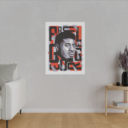 Paul George Wall Art | Matte Canvas Print | Stylish Home Decor for NBA Lovers - CreativeRino