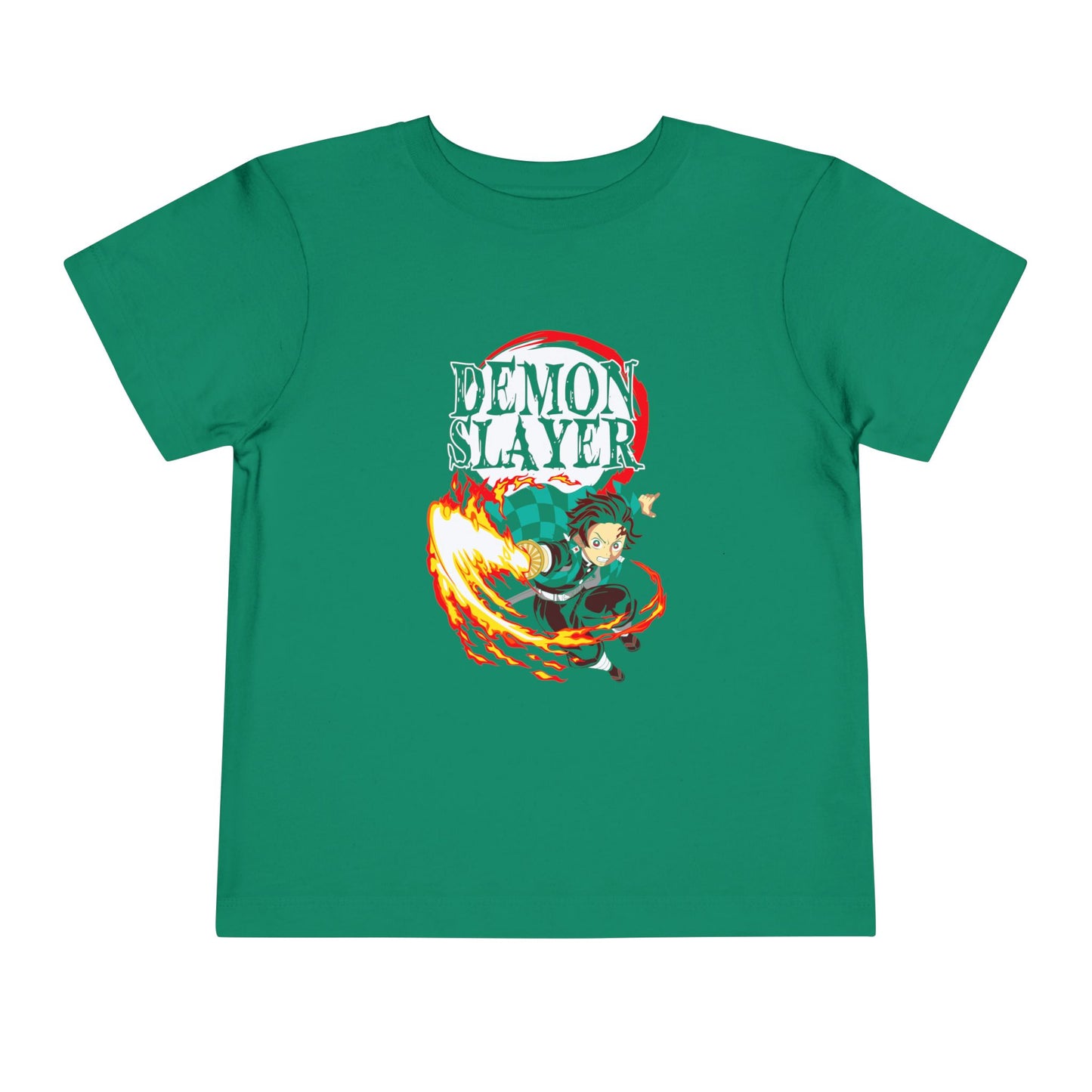 Demon Slayer Toddler Short Sleeve Tee - Cute Anime T-shirt for Kids - CreativeRino