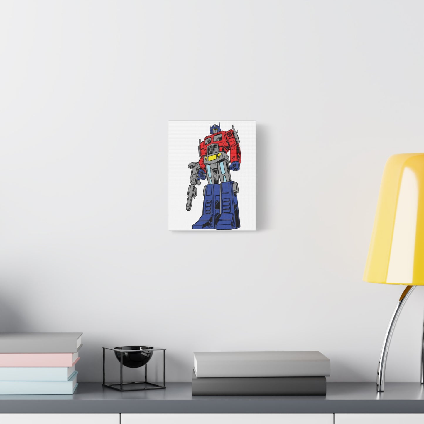 Transforming Robot Canvas Wall Art - Perfect for Kids' Bedrooms & Pop Culture Enthusiasts - CreativeRino