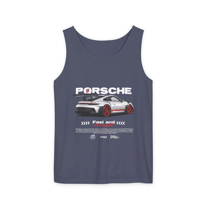 Porsche 911 Fast and Powerful Unisex Tank Top - CreativeRino