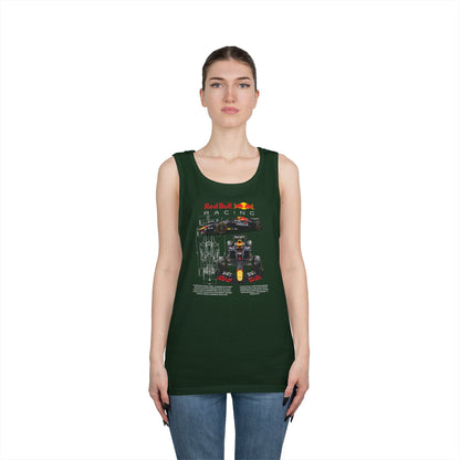 Formula F1 Unisex Heavy Cotton Tank Top - CreativeRino