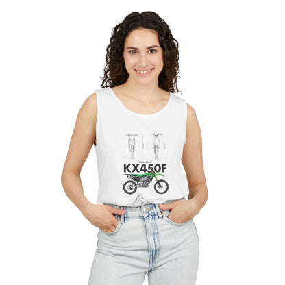 Kawasaki KX450F Motorcycle Graphic Unisex Tank Top - Perfect Tank Top for Riders and Outdoor Enthusiasts - CreativeRino