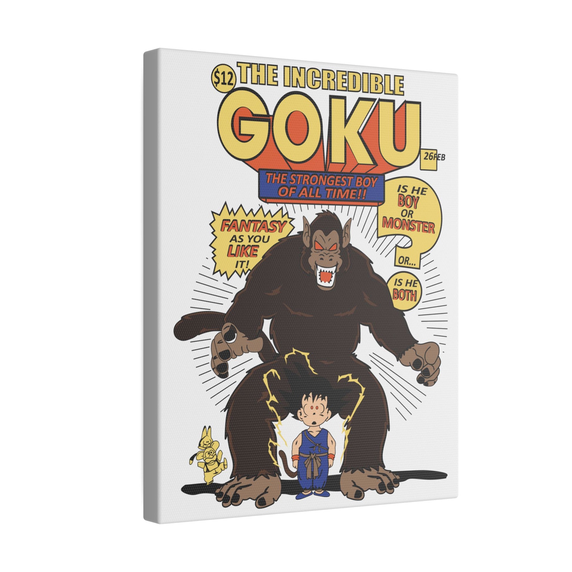 Dragon Ball Goku Matte Canvas, Stretched, 0.75 - CreativeRino