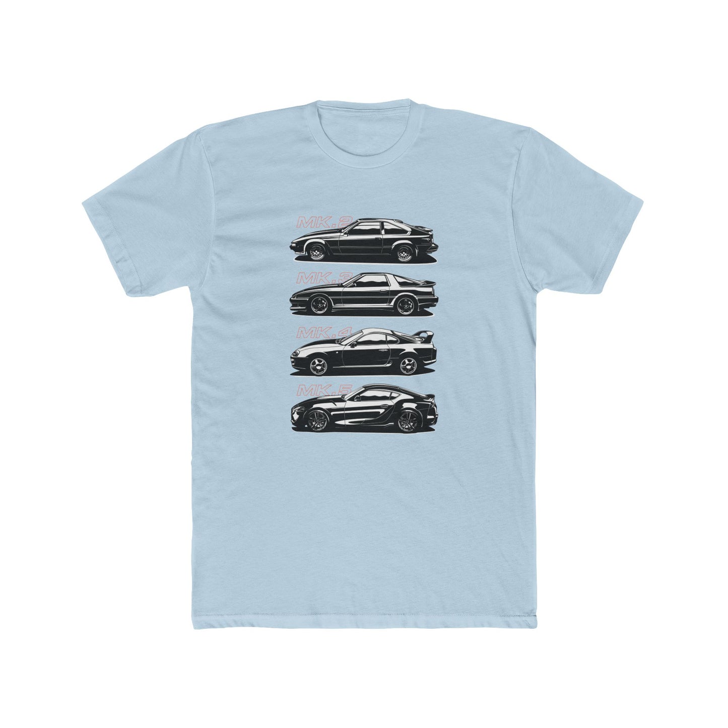 Toyota Supra Series Car Collection Unisex Cotton Crew Tee - CreativeRino