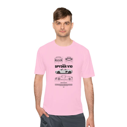 Spyder V10 Unisex Moisture Wicking Tee - Car Enthusiast Apparel - CreativeRino