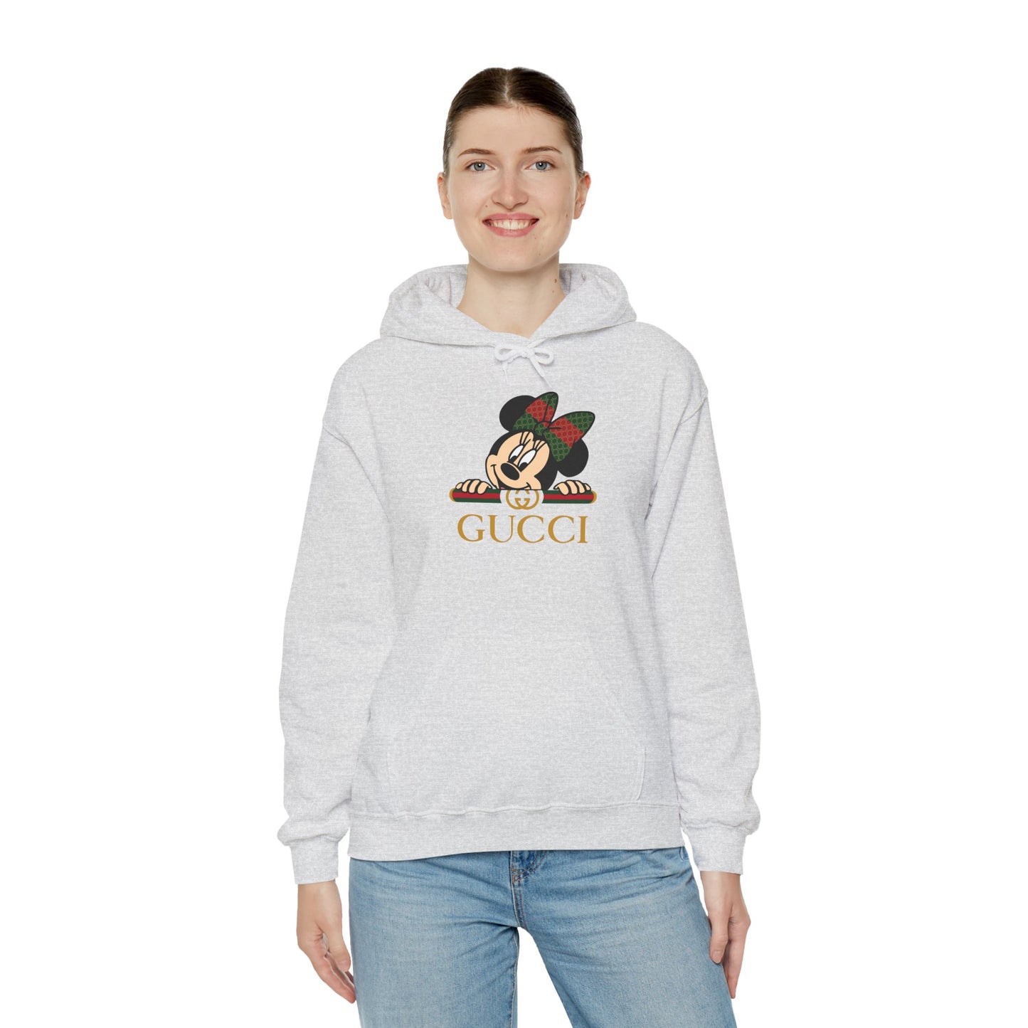 Minnie Mouse Gucci Inspired Cozy Hoodie - Holiday Style - CreativeRino