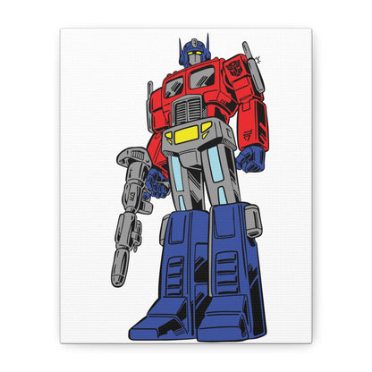 Transforming Robot Canvas Wall Art - Perfect for Kids' Bedrooms & Pop Culture Enthusiasts - CreativeRino
