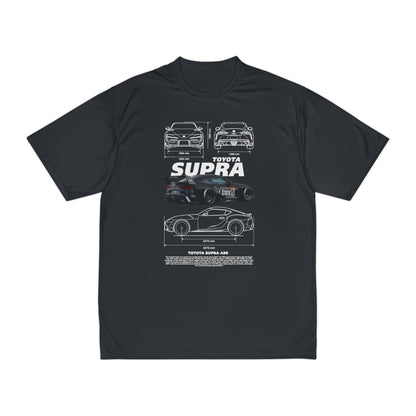 Toyota Supra A90 Men's Performance T-Shirt Graphic T-shirt for Car Enthusiasts - CreativeRino