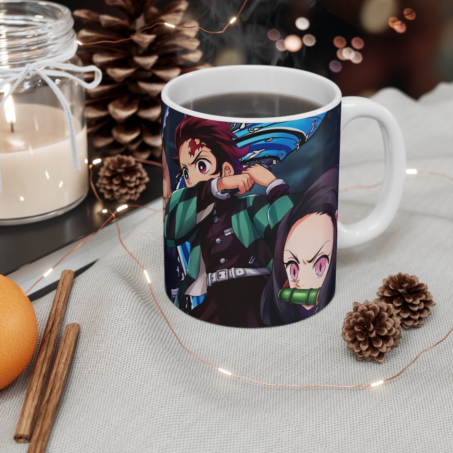 Demon Slayer 11oz Mug - Anime Coffee Cup for Fans - CreativeRino