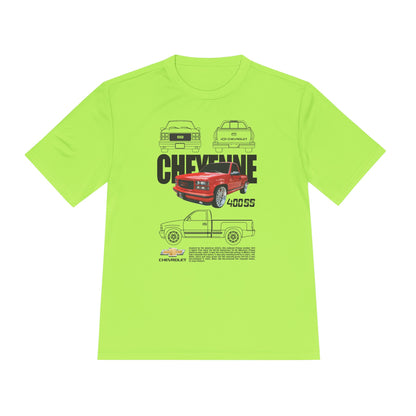 Classic Chevy Cheyenne Moisture Wicking Tee for Car Enthusiasts - CreativeRino